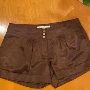 Walter Women’s Brown Button-Front Casual Shorts size 6